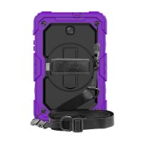 Tablet Shockproof Sturdy Bracket Shoulder Strap Protective Case for Samsung Galaxy Tab A 8.0 Inch Sm-T387