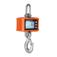 Digital Hanging Scale 1000kg/ 2204lbs Portable Heavy Duty Crane Scale LCD Backlight Industrial Hook Scales Unit Change/ Data Hold/ Tare/ Zero for Construction Site Travel Market Fishing Outdoor Work