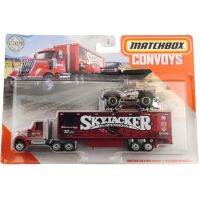 Matchbox Convoys รถพ่วงกล่องกึ่งเทสลาและเทสลาโมเดล S Collector Edition ของเล่นรถโมเดล Diecast โลหะ