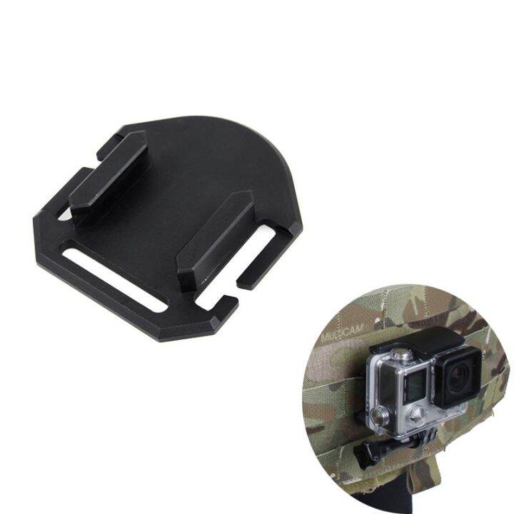 Aluminum Molle Tactical Vest Connection Base Mount For Gopro 7 6 5 4