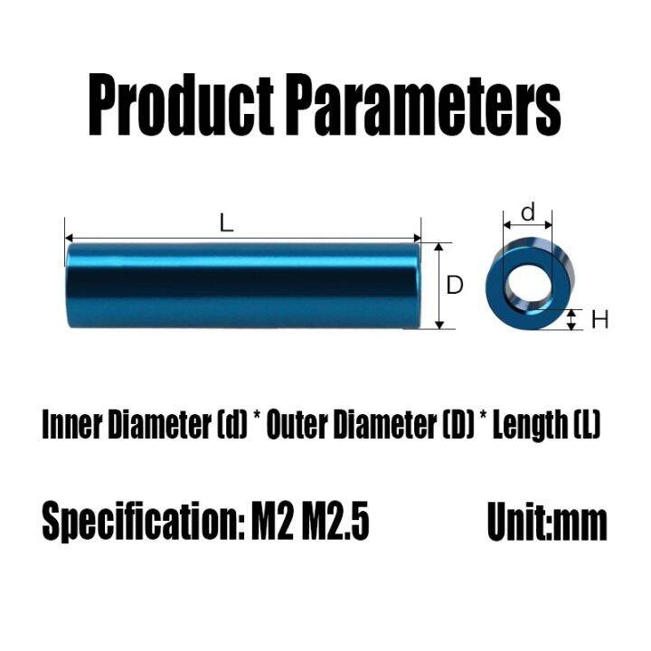 10-buah-m2-m2-5-berwarna-aluminium-bushing-gasket-d2-1-d2-6-bulat-berongga-tanpa-benang-standoff-spacer-flat-washer-untuk-rc-bagian-model-dll