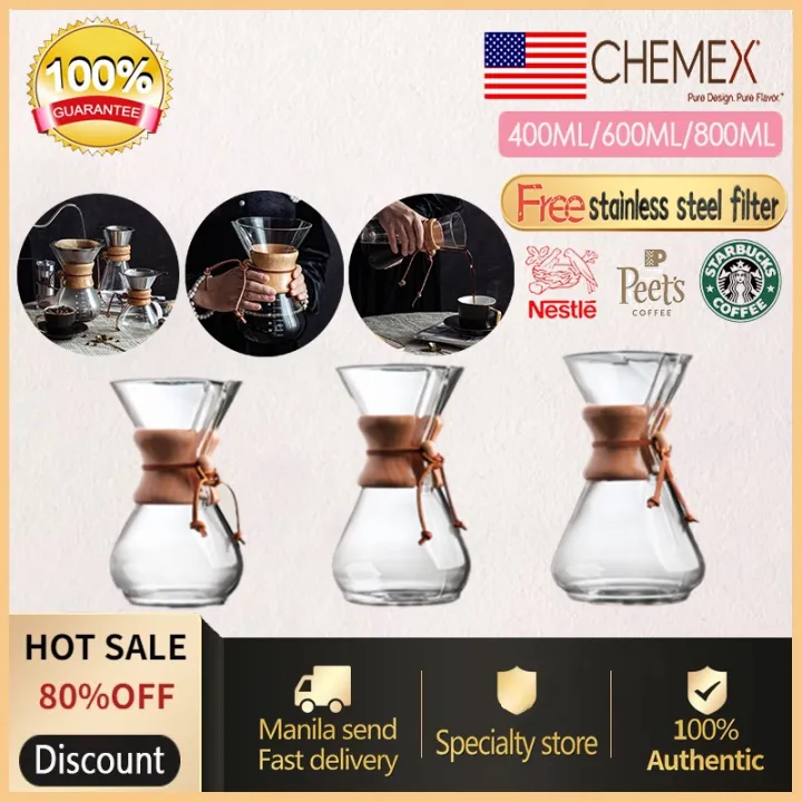 CHEMEX Pour over coffee Maker Coffee Pot drip coffee Dripper Coffee