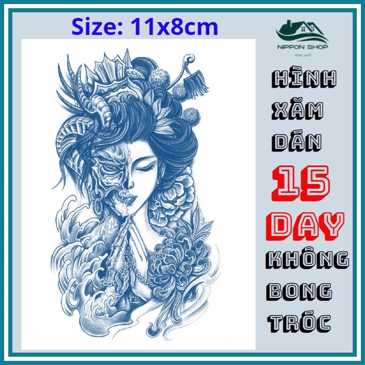 Mua Hình xăm dán 15 ngày Không Phai , chống nước size 5x7cm - 46 tại  93HENNA Shop mực xăm tạm thời | Tiki