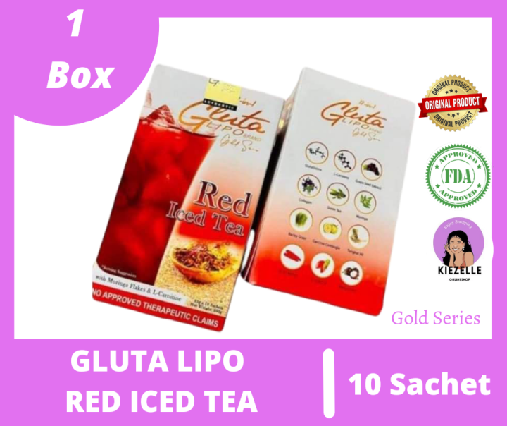 Gluta Lipo Red Juice Iced Tea Gold Series 12 in 1 Lazada PH