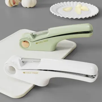 Multifunctional Garlic Press Garlic Chopper Zinc Alloy Garlic Slicer  Crusher Garlic Peeler Manual Kitchen Hacking Gadgets