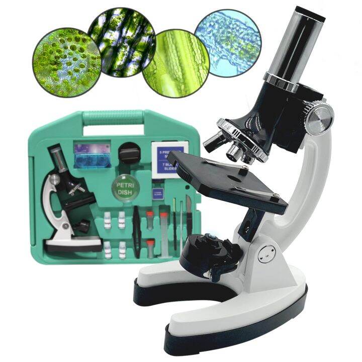 Microscope Kit for Kids100X1200X 52Pieces Student Beginner Microscope