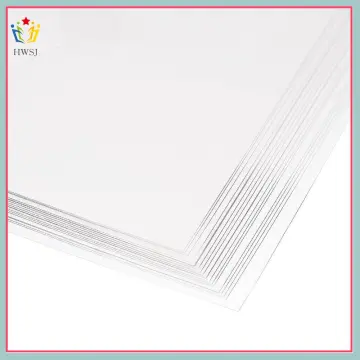 0.1mm Thick A4 Size Clear PVC Sheet 297mm x 210mm Transparent Rigid Plastic  Sheet,Office,DIY Cut,50pcs