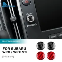 สติ๊กเกอร์ไฟเบอร์คาร์บอนแท้สำหรับ Subaru Wry/WRX STI 2022 2023ปุ่มปรับระดับเสียงของตกแต่ง RHD LHD อุปกรณ์เสริม