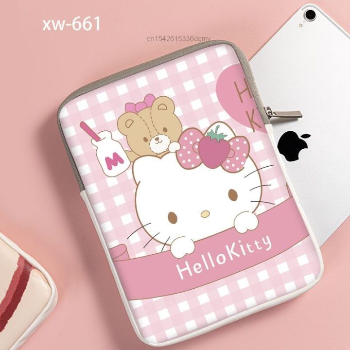 sanrio-hello-kitty-แล็ปท็อปและแท็บเล็ตลายการ์ตูนน่ารักกระเป๋าด้านใน-ipad-7-9-10-2-9-8ขนาด11นิ้วกระเป๋าซองสำหรับ-macbook-ipad-pro-2021