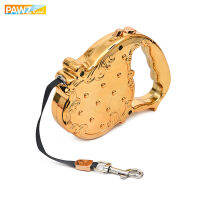 Dog Lead Leashes Auto Leash Retractable Puppy Luxury Design 3-7M Long Traction Rope Chain Top Quality GoldSliver Colors