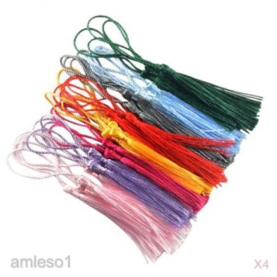 120Pcs Multi Colors Chinese Knot Tassels Classic DIY Craft Accessories Tags