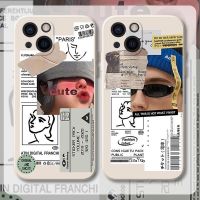 funny graffiti เคสไอโฟน 14 pro iPhone 12 13 promax X Xr Xs case เคส 8พลัส 7 8 Se2020 phone