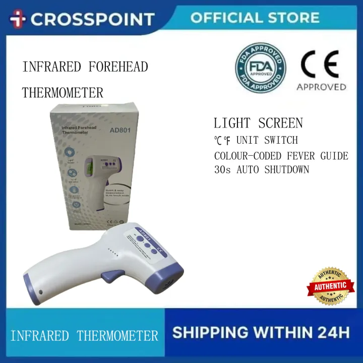 INFRARED FOREHEAD THERMOMETER AD801 ( NO BATTERY ) Lazada PH