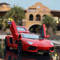 1:32 LP740-4 Aventador S Sports Car Model Diecast Sound Super Racing Lifting Tail Hot Car Wheel For Children Gifts