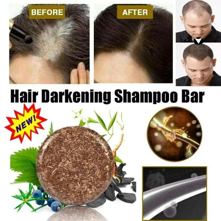 WOOLOVE 1pcs Soap Hair Darkening Shampoo Bar - 100% Natural Organic  Conditioner Moisturize Repair Gray White Hair Color Dye Treatment Bamboo |  Lazada Singapore
