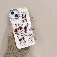 การ์ตูนน่ารักมิกกี้ Minnie เคสโทรศัพท์สำหรับ iPhone 14 Pro Max 14Plus ฝาครอบข้างหลังโทรศัพท์แบบนิ่มกันกระแทกสำหรับ iPhone 13 Pro Max เคสโทรศัพท์เคสสำหรับ Apple 12 11เคสห่อหุ้ม