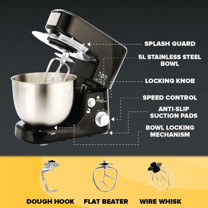 ขายดี-เครื่องผสมอาหาร-russell-taylors-ขนาด-5-ลิตร-พร้อมอุปกรณ์เสริม-3-อย่าง-รุ่น-sm-1000-เครื่องผสมอาหารไฟฟ้า-เครื่องนวดแป้ง-เครื่องตีแป้ง-ที่ผสมอาหาร-เครื่องตีไข่-เครื่องตีไข่ขาว-เครื่องตีไข่ฟู-เครื่