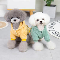 ผ้าลูกฟูก hoodies เสื้อสุนัขเสื้อผ้าฝ้ายเบาะอบอุ่นชิวาวา Schnauzer เท็ดดี้สุนัขขนาดเล็กฤดูหนาวเครื่องแต่งกายสัตว์เลี้ยงเสื้อผ้าสุนัข