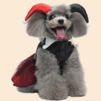 1 Set Halloween Dog Dress Cute Pet Magician Dress With Headgear Fastener Tape Closure Halloween Cosplay Costume Dresses