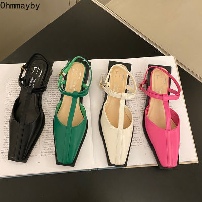 New Summer Sandals Design Mary Jane Shoes ashion Soft Sole Flats Womens T Strap Sandalias zapatillas mujer