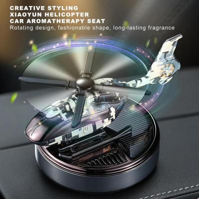 【DT】  hotCar Solar Perfume Diffuser Helicopter Propeller Fragrance Ornament Car Air Freshener Aroma Diffuser Auto Deodorant Decoration