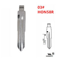 10pcs 03 # HON58RFH Key BLANK ด้านขวาโลหะ uncut BLANK flip REMOTE Key Blade สำหรับ H onnda สำหรับ keydiy KD xhorse VVDI jmd