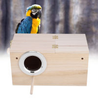 กล่องเพาะพันธุ์นกปลอดสารพิษ Bird Nest for Budgerigars Cockatiel for Parrot Lovebirds