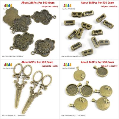 Jewelry Making Charms Wholesale Suppliers Moon Day Sign Tag Alphabet Letter B Loose Beads Haircut Scissors Round Cabocho