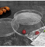 3-layers Air Fryer Rack Stainless Steel Stackable Grid Grilling drying steam For Air Fryer Basket Tray Air Fryer Accessories