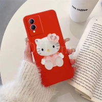 เคสโทรศัพท์สำหรับ VIVO Y17S กับน่ารักการ์ตูนสาวกระจกปลอกอ่อน Vivo Y17s 2023ซิลิโคนกันกระแทก VIVOY17S ฝาครอบ