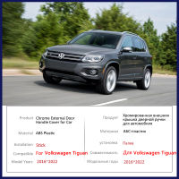 Fit สำหรับ Volkswagen VW Tiguan MK2 AD BW 2016 2017 2018 Gloss สีดำประตูสติกเกอร์รถอุปกรณ์เสริม