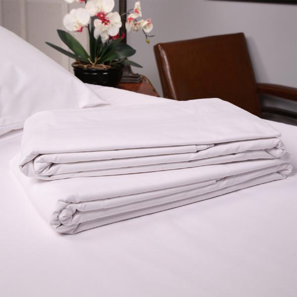 1200TC Plain White/Grey Stripe Fitted (with 360 ° rubber)/Flat sheet (without rubber) Bedsheet For Hotel, Home&Airbnb Hotel Pure White/Grey Sheet Bedcover Cadar Katil Putih