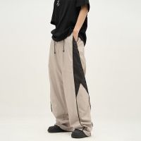 HOUZHOU Casual Baggy Mens Sports Pants Oversized Hip Hop Joggers Harajuku Streetwear Male Sweatpants Wide Leg Trousers Korean