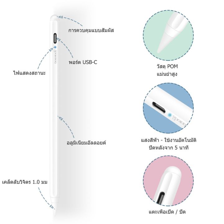 goojodoq-gd10-ปากกาสไตลัสสัมผัสหน้าจอ-10th-gen-for-ipad-air4-air5-10-9-gen7-gen8-10-2-pro-11-12-9-2018-2020-air-3-10-5-mini-5-2019-dov