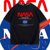 เสื้อยืดแขนสั้น ผ้าฝ้ายแท้ พิมพ์ลายนักบินอวกาศ NASA เหมาะกับฤดูร้อน สไตล์ยุโรป และอเมริกา สําหรับผู้ชาย และผู้หญิง 230 ก  ZLK9