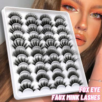 GROINNEYA lashes 51020 pairs 3D Faux Mink Lashes Natural False Eyelashes Dramatic Volume Lashes Eyelash Extension Makeup