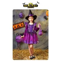 Shopkeepers selection# Halloween childrens clothing girls long-sleeved little witch skirt witch snow white princess skirt girls elf masquerade 9.5NTH