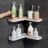 Toilet bathroom storage rack foldable countertop bathroom non perforated soap storage rack closet organizer Bathroom Counter Storage