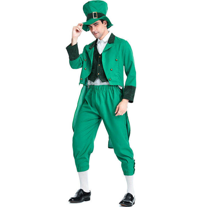 ผู้ใหญ่-funny-st-patricks-irish-leprechaun-mens-ชุดแฟนซีเครื่องแต่งกายชุด-s-xl