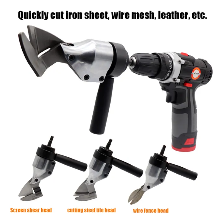 Metal Cutting Tools Iron Shear s Sheet Shears Adapter Head for Carbon