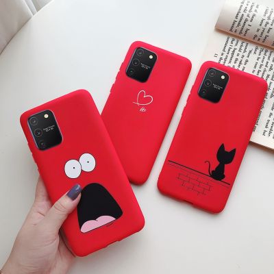 【cold noodles】  Capa Traseira De Silicone Flexível Para Celular Capinha Simples De Cor Sólida Fosca สำหรับ Samsung Galaxy S10 Lite หมายเหตุ10 Lite S 10 Lite