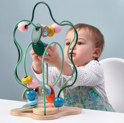 ✨ พร้อมส่ง ✨ ของเล่นเด็กอ่อน เสริมพัฒนาการ UPPSTÅ อุปป์สตัว ของเล่นลูกปัดเขาวงกต, หลากสี