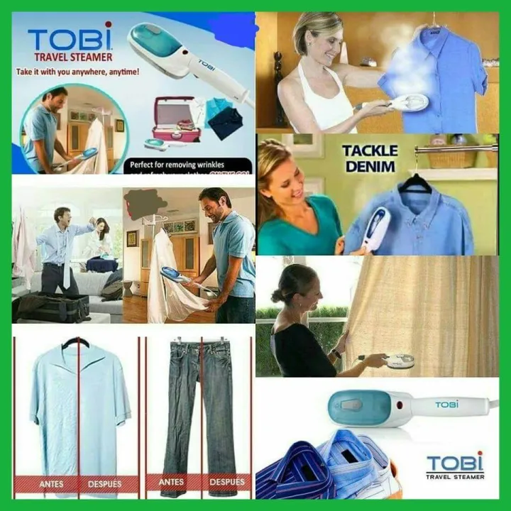 ( SET OF 2 ) Tobi Travel Steamer Iron Portable Steamer, Quick Travel