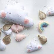 Đồ Trang Trí Lều Treo Tường Hình Đám Mây Cho Phòng Trẻ Em Đạo Cụ Chụp Ảnh