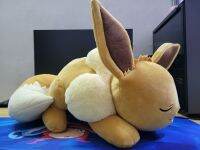 Eevee ง่วงนอนโปเกมอนของแท้และ Charmander มหาศาล50Cm ผ้ากำมะหยี่นุ่ม Boneka Mainan