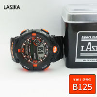 Lasika นาฬิกาสปอร์ตดืจิตอล รุ่น W-H9015-ส้ม