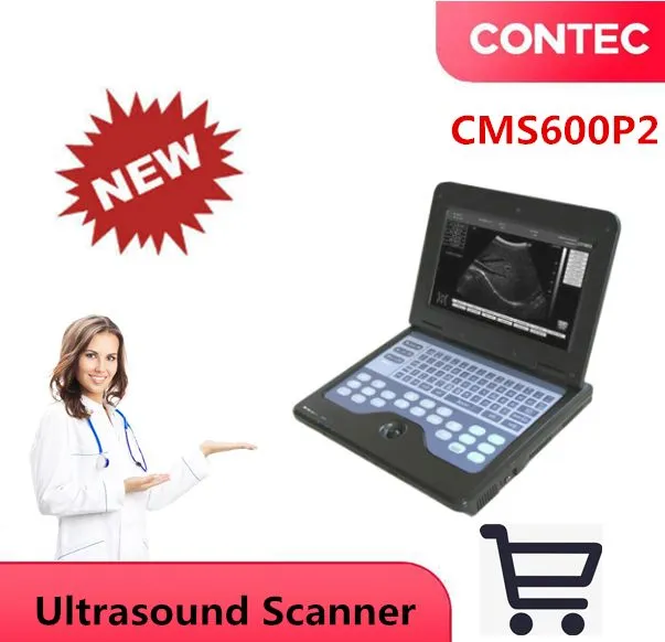 CONTEC CMS600P2VET Animal Veterinary Ultrasound Scanner Laptop System ...