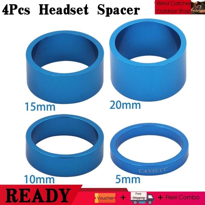 4pc/Set 5mm/10mm/15mm/20mm Bicycle Headset Spacer Mountain Bike Headset