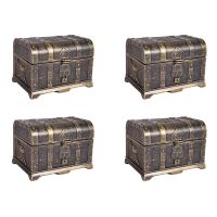 Pirate Treasure Chest Decorative Treasure Chest Keepsake Jewelry Box Plastic Toy Treasure Boxes Party Decor Large Size