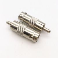 5pcs/lot BNC Female To RCA AV Male Connector Adaptor for CCTV Security Camera Surveillance Video Jack plug Silver